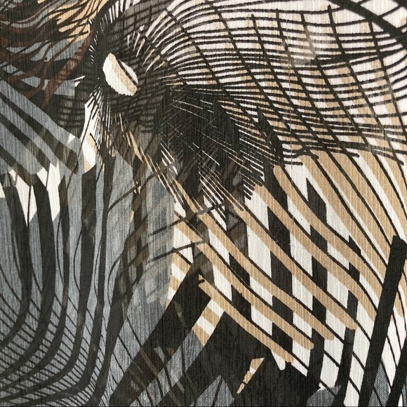 Smart Set Sheer Tribal Print Scoop Neck Sleeveless Blouse Size XL - Picture 8 of 10